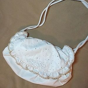 Beautiful Pearl and Rhinestone Studded Pocketbook